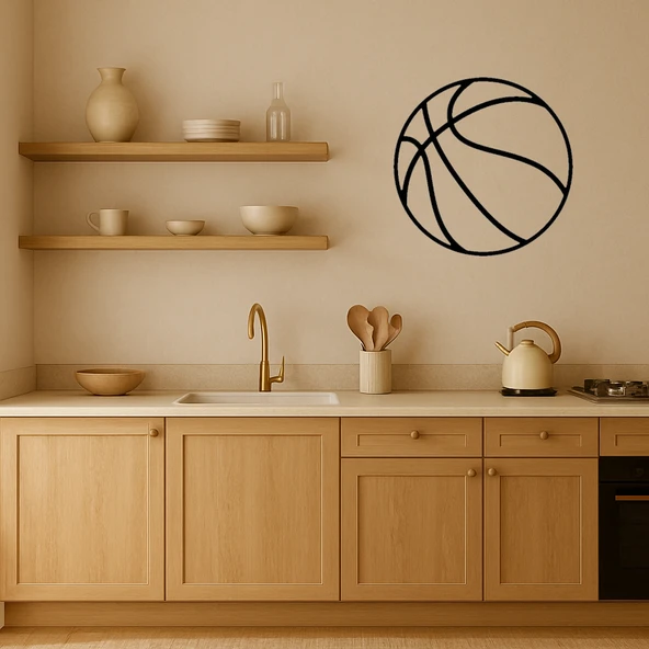 Basketbol Sanatı MDF Dekoratif Tablo - Resim 2