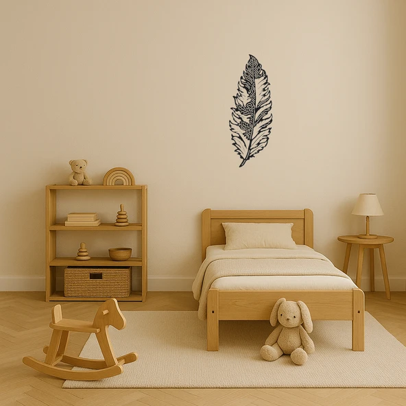 Zarif Tüy Desenli MDF Dekoratif Tablo - 3