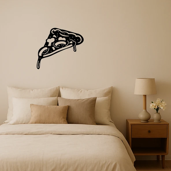 Karikatür Pizza Dilimi Tablosu ürün görseli 1