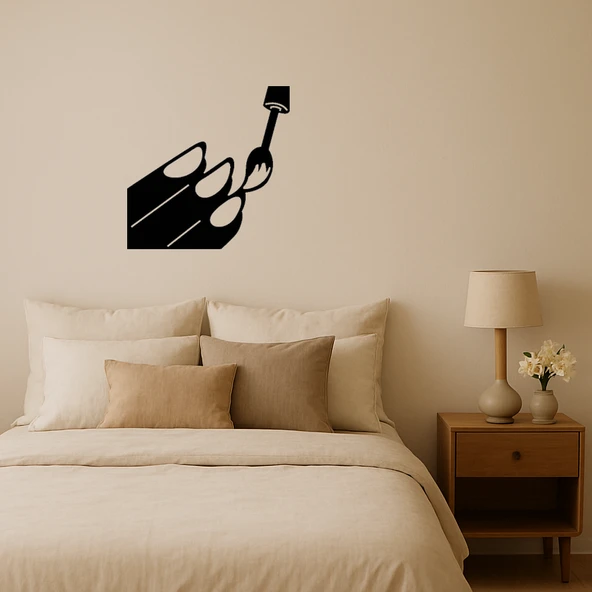 Oje Şişesi Tasarımlı MDF Duvar Tablosu ürün görseli