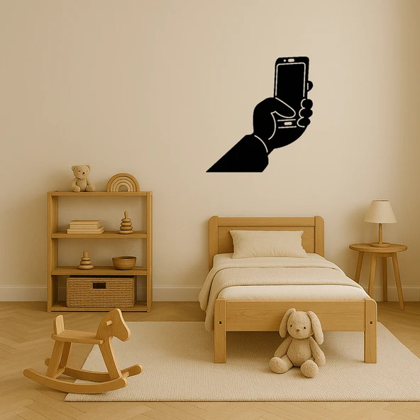 Selfie Çeken Karakterler Eğlenceli Duvar Tablosu ürün görseli 1