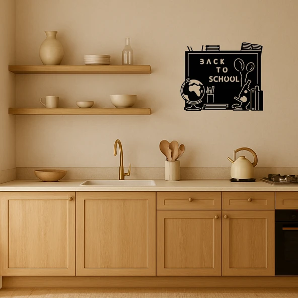 Okula Dönüş Tahtası Dekoratif Tablo - 3