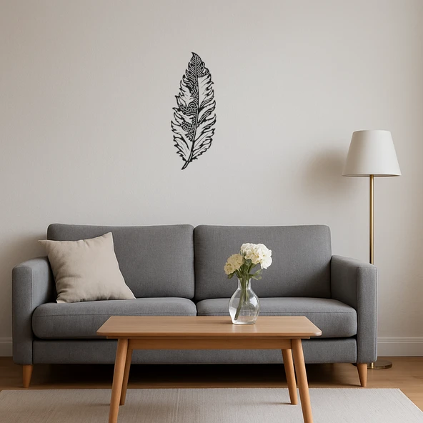 Zarif Tüy Desenli MDF Dekoratif Tablo - 4