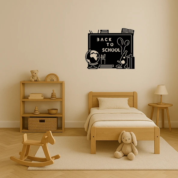 Okula Dönüş Tahtası Dekoratif Tablo - 2