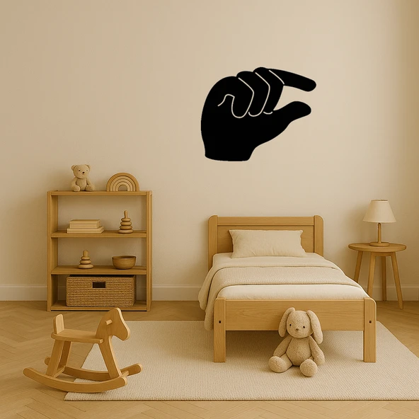 Çimdikleyen El Dekoratif Tablo - Resim 3