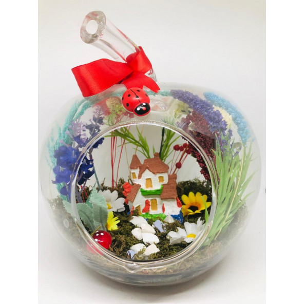 Minikkuş Tasarım Şen Bahçem Teraryum ürün görseli