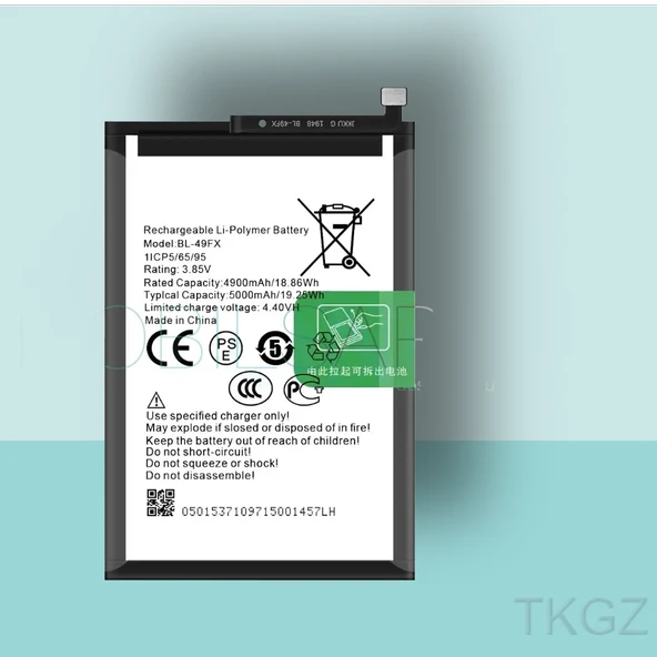 Tkgz - İnfinix HOT 9 PRO - BL-49FX - Batarya Pil Orijinal Sıfır ürün görseli 1
