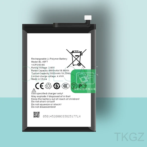 Tkgz - Tecno POP 7 PRO - BL-49FT - Batarya Pil Orijinal Sıfır ürün görseli 1