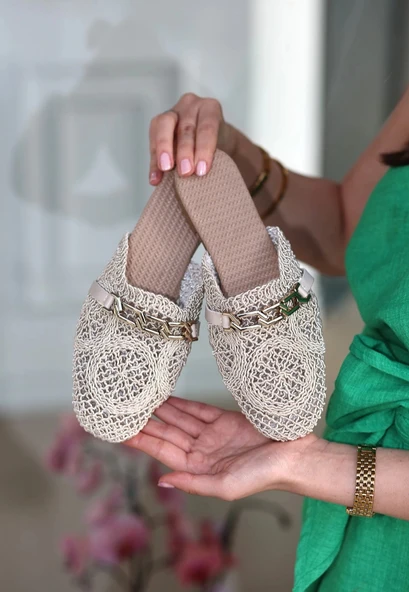 Emert Bej Örgülü Terlik - 2