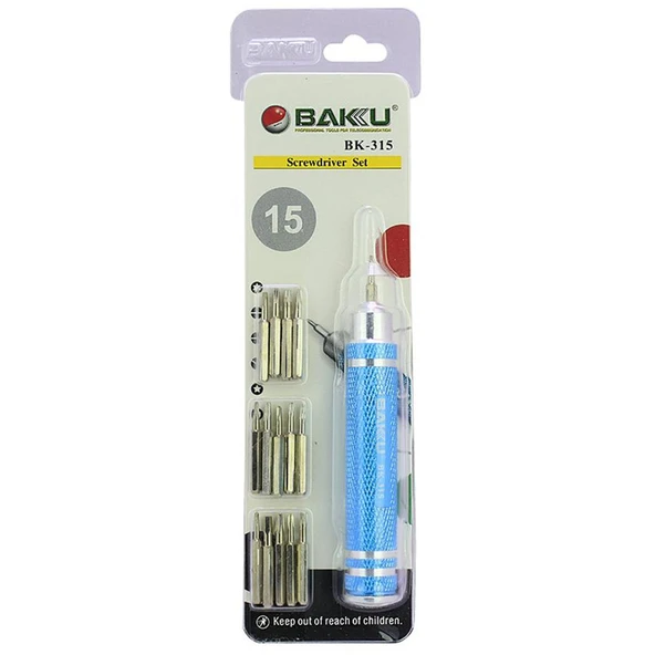 Baku BK-315 Çok Amaçlı 15 Uçlu Tornavida Seti - 2