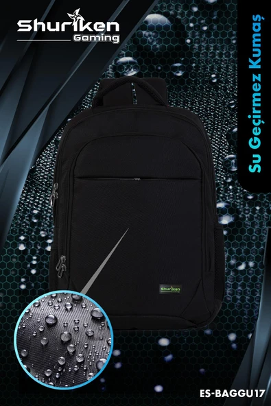Shuriken ES-BAGGU17 17" Gaming ,Seyahat Laptop Sırt Çantası - 5
