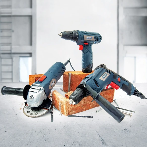 Alpha Tools 3parça Makine Seti