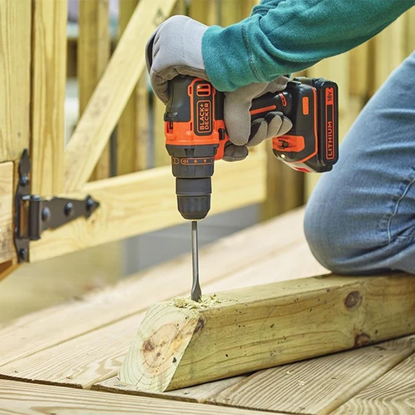 Black & Decker BDCHD18KB-QW 18V/1.5Ah Li-ion Çift Akülü 2 Vitesli Darbeli Matkap - 5