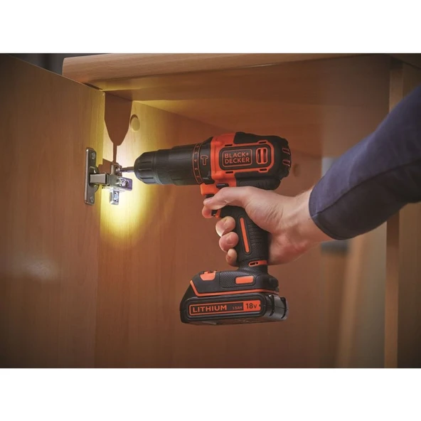 Black & Decker BDCHD18KB-QW 18V/1.5Ah Li-ion Çift Akülü 2 Vitesli Darbeli Matkap - 4
