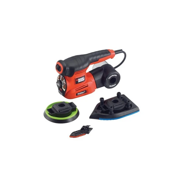 Black & Decker KA280K-QS 220W Çok Amaçlı Zımpara Zımpara (Üçgen, Eksantrik, Titreşim) - 2