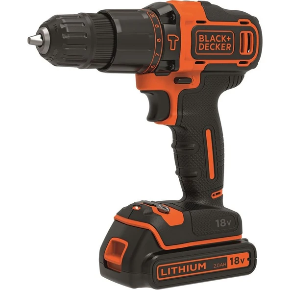 Black & Decker BDCHD18KB-QW 18V/1.5Ah Li-ion Çift Akülü 2 Vitesli Darbeli Matkap - 2
