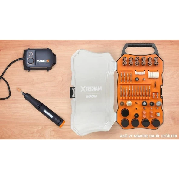Worx WA7208 201 Parça Universal Gravür Hobi Aksesuar Seti - 5