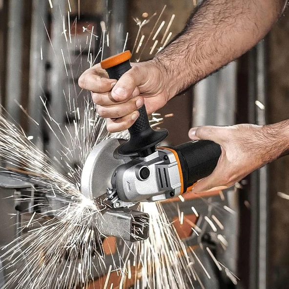 Worx WX800 20VOLT 2.0 Ah. Li-Ion Çift Akülü 115MM Profesyonel Şarjlı Avuç Taşlama - 5