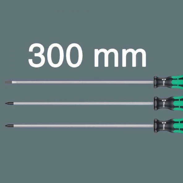 Wera 335/350/355/3 Uzun 300MM Tornavida 05347735002 - 2
