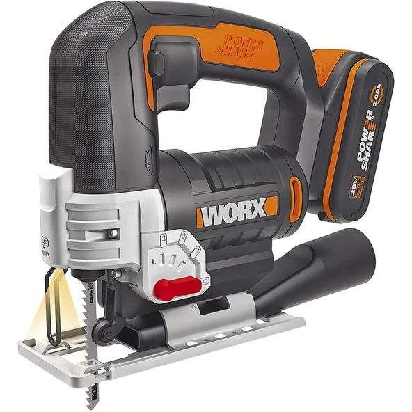 Worx WX543 20VOLT 2.0AH Li-Ion Profesyonel Dekupaj Testere - 3