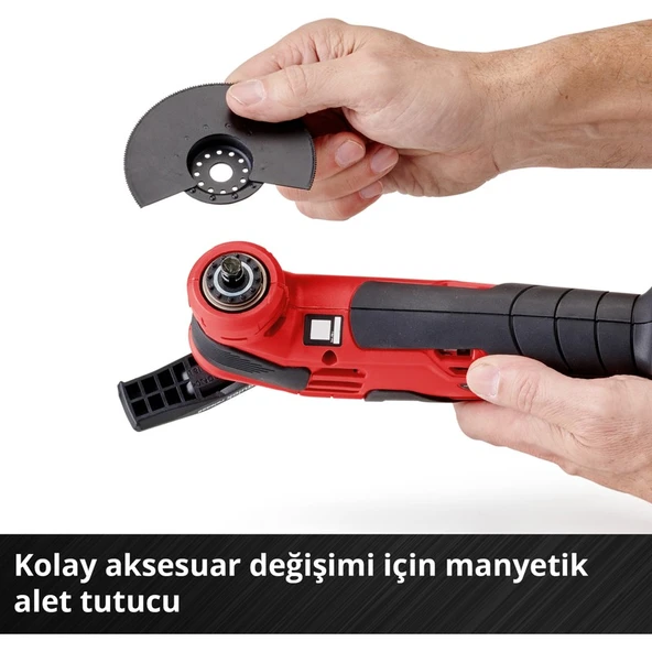 Einhell Akülü Raspalama VARRITO Power X-Change (Li-Ion, 18V, 11000-20000 dak.-1, hızlı hareket kilidi, 12 yönlü ayarlanabilir alet tutucu, akü ve şarj cihazı dahil değildir) - 4465160 - 5