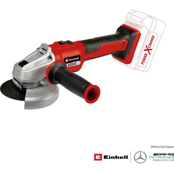 Einhell AXXIO 18/115 Q - Solo, Akülü Avuç Taşlama (Akü ve şarj cihazı dahil değildir)