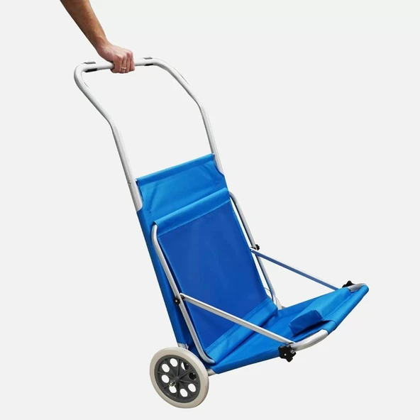 Evinizin Atölyesi Evinizin Gölgelikli Şezlong, Tekerlekli Şezlong, Katlanır Şezlong - 4