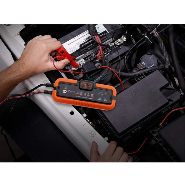 Black & Decker BXA22 6V/12V 120A Akıllı Akü Şarj ve Akü Bakım Cihazı - 5