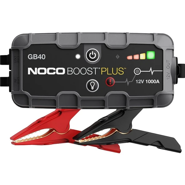 Noco Genius GB40 12V 1000Amp Ultrasafe Lityum Akü Takviye + Powerbank + Led Lamba - 1