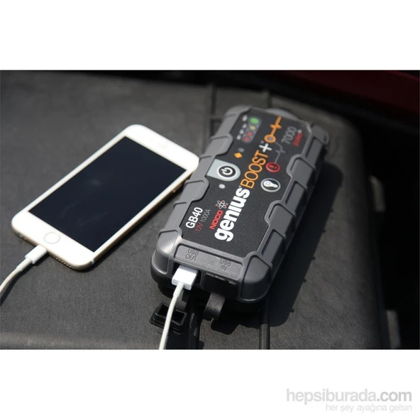 Noco Genius GB40 12V 1000Amp Ultrasafe Lityum Akü Takviye + Powerbank + Led Lamba - 5