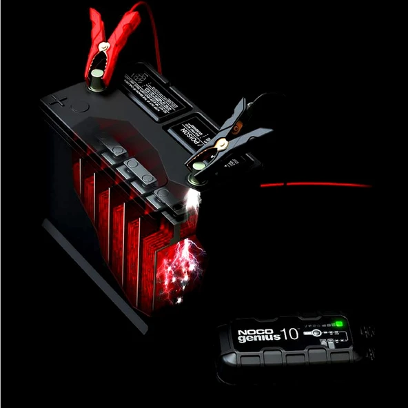 Noco Genius10 6V/12V 230A Akıllı Akü Şarj Ve Akü Bakım/Desülfatör/Power Supply - 3