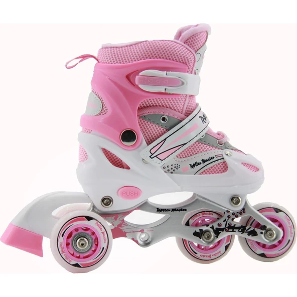 Roller Master Çubuklu Paten Pembe - Resim 2