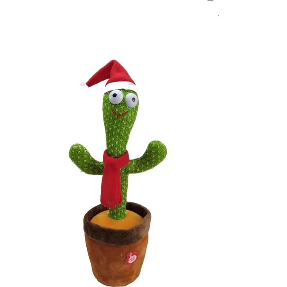 Alitech Konuşan Dans Eden Kaktüs Işıklı Saksı Peluş Oyuncak - Resim 2