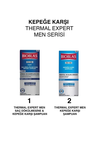Bioblas Thermal Expert Men Kepek ve Saç Dökülmesine Karşı Şampuan 360 Ml - Resim 6