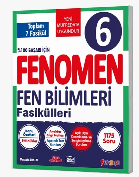 Fenomen Okul 2026 6. Sınıf Fen Bilimleri Fasikül Seti (1-2-3-4-5-6-7) Güncel Müfredat ürün görseli