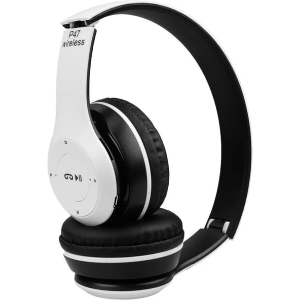 PolyGold P47 Bluetooth 5.0+Edr Katlanabilir Kablosuz Kulaküstü Bt Kulaklık - 2