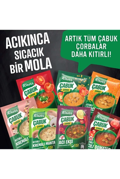 Knorr Acılı Domates Çabuk Çorba 22 gr X 12 Adet - 6