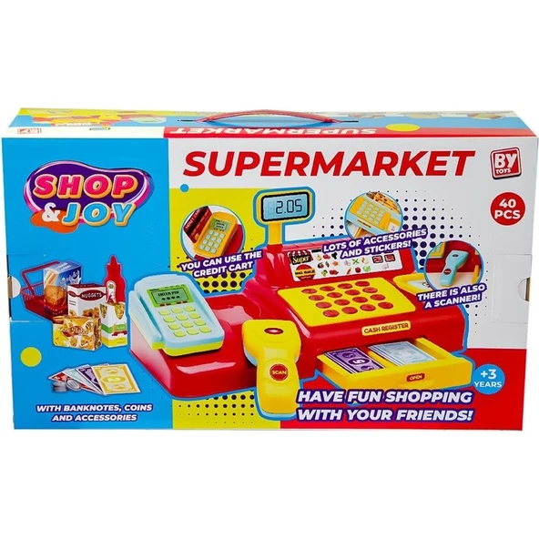 Nilly Toys 578-BP Shop- Joy Yazar Kasa Alışveriş Seti ürün görseli