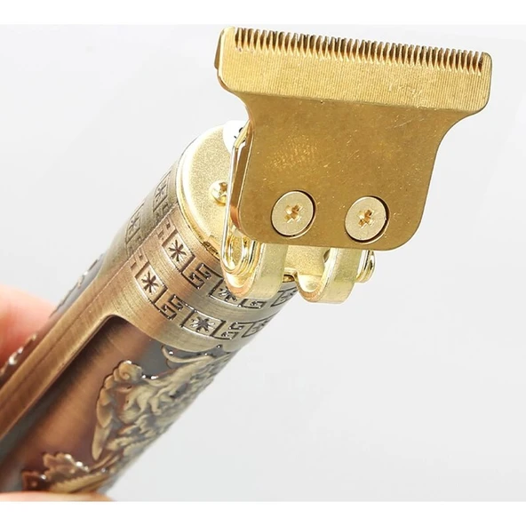 Vıntage T9 Şarjlı Saç Sakal Kesme Makinesi Xmlbayi - Resim 2