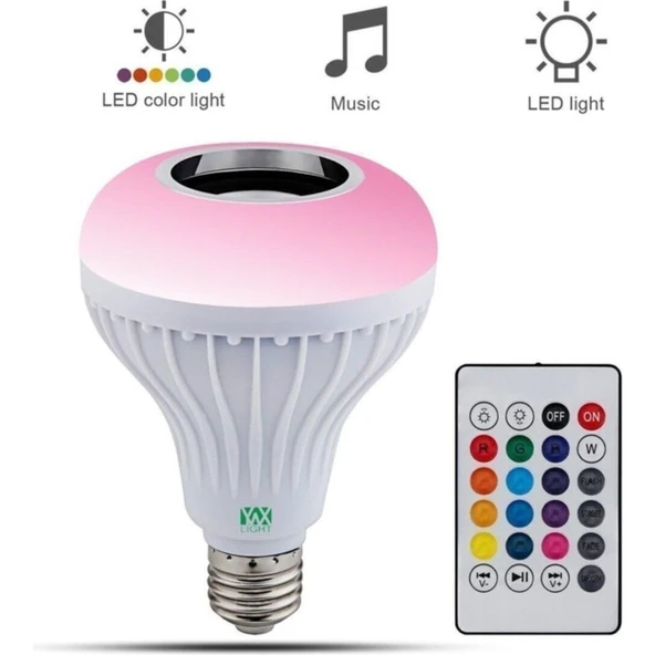 Kama Star Bluetooth Hoparlör Akıllı LED Ampül Lamba PLT-996DF5 - Resim 2