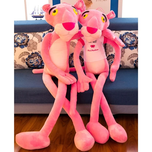 Peluş Pembe Panter 60 cm - Resim 3