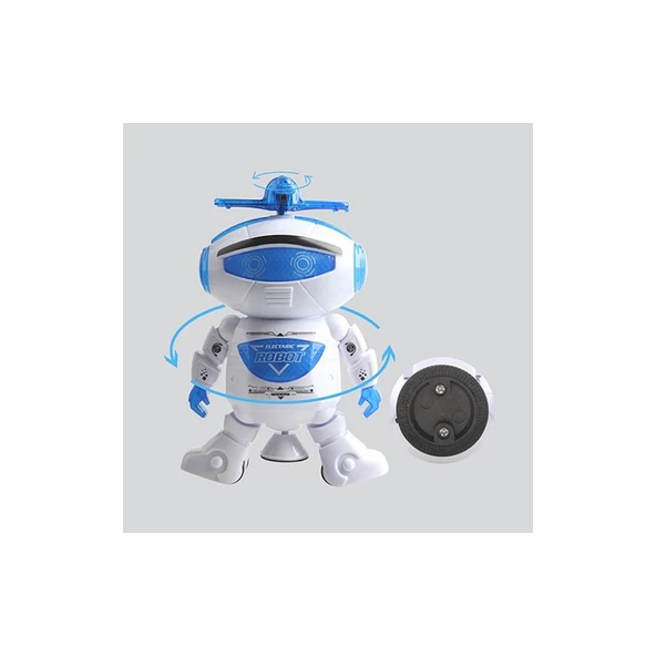 Tamam Elektronik Pilli Müzikli ve Işıklı Dans Eden Robot Oyuncak - Resim 2