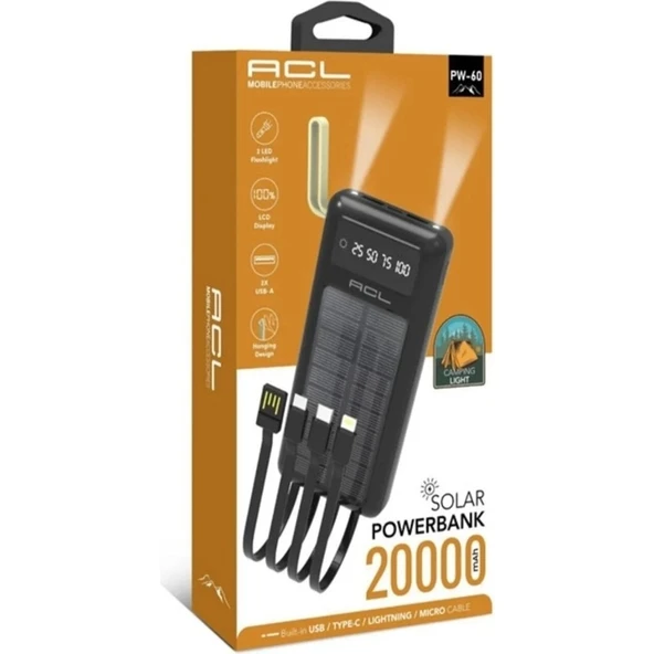 Acl Powerbank 20.000 Mah - Resim 3