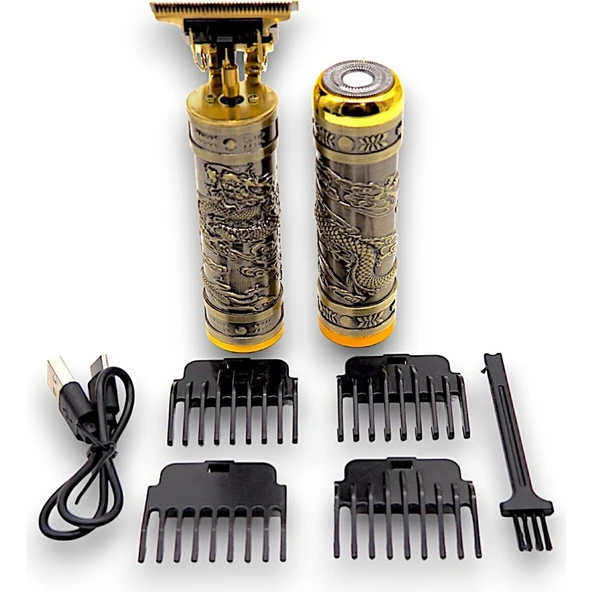 Şarjlı Waer Özel Tasarım Saç Sakal Tıraş ve Düzeltme Makinası   3-5 Sarı 1-2 Saat ürün görseli 1