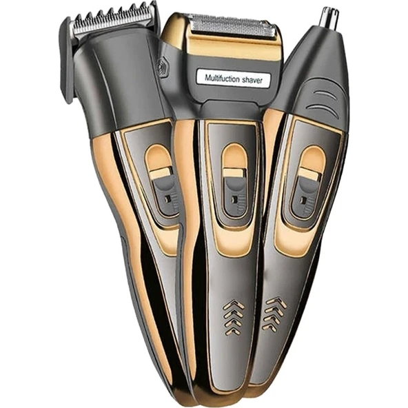 Ipone IP-2020 3 Başlıklı Saç Sakal Ense Özel Bölge Lazer Öncesi Tıraş Makinesi Profesyonellerin Tercihi ürün görseli 1