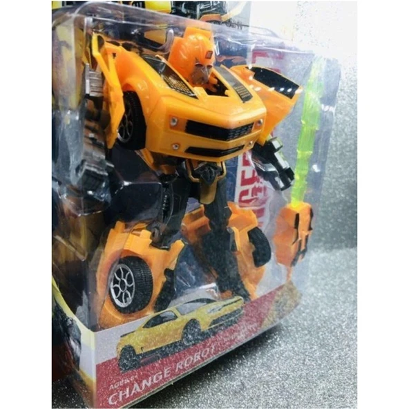 EC Shop Oyuncakchi Transformers Bumble Bee Dönüşen Oyuncak Robot Araba - Resim 2