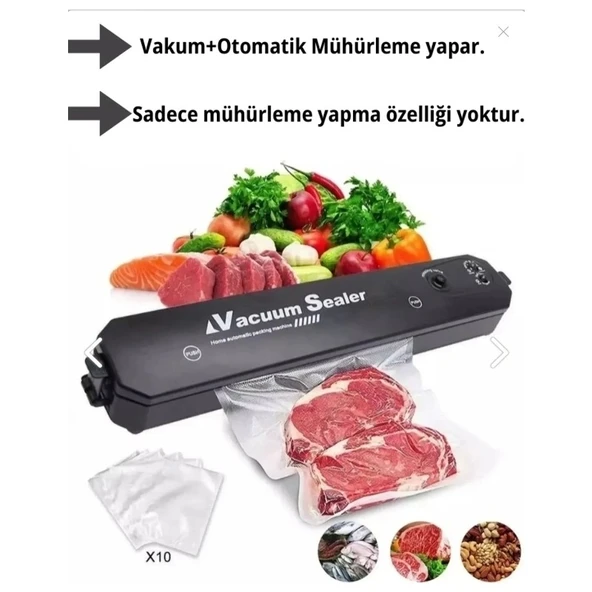 Ynt İthalat  Vacuum Sealer Gıda Vakum ve Mühürleme Makinesi ürün görseli 1