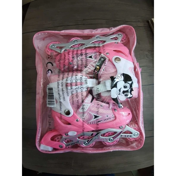 Nidage Pasifik Toys Pembe Işıklı Ayarlanabilir 4 Tekerli Alıştırma Çocuk Pateni 34-37 ürün görseli