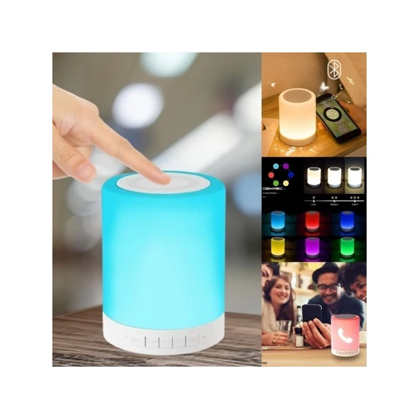 Kuzey Oyuncak Rgb Touch Lamp Portable Speaker Led Işıklı Hoparlör Kamp Lambası Çadır Lambası Rgb Led Işıklar