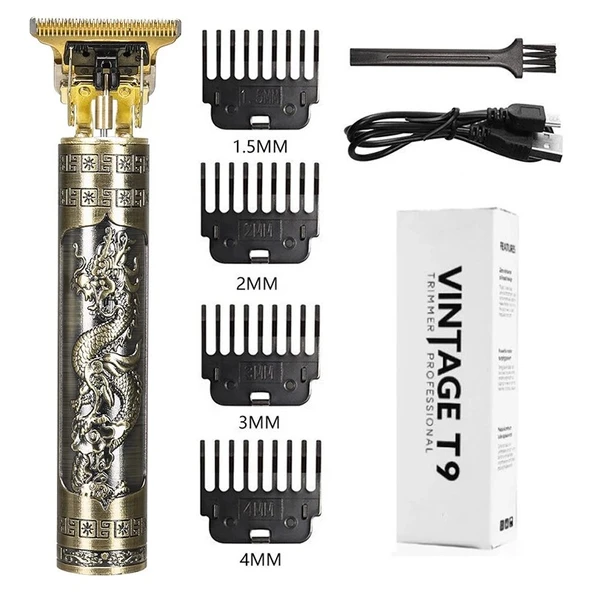 Vıntage T9 Şarjlı Saç Sakal Kesme Makinesi Xmlbayi